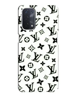 Чехол для OPPO A74 (5G) с картинкой «Монохромный хаос LV»