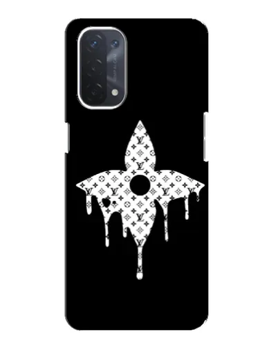 Чехол для OPPO A74 (5G) с картинкой «Цветочная монограмма» Чехол для OPPO A74 (5G) с картинкой «Цветочная монограмма»