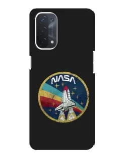 Чехол для OPPO A74 (5G) с картинкой «NASA — эмблема миссии»