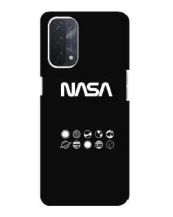 Чехол для OPPO A74 (5G) с картинкой «NASA — технический принт»