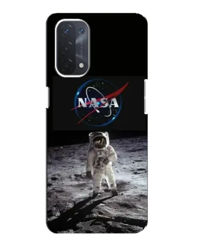 Чехол для OPPO A74 (5G) с картинкой «Астронавт на Луне»