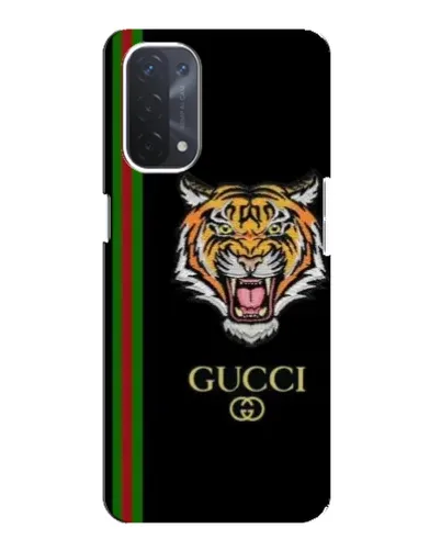 Чехол для OPPO A74 (5G) с картинкой «Тигр Gucci»