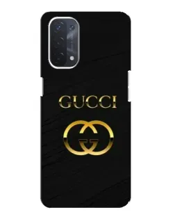 Чехол для OPPO A74 (5G) с картинкой «Золотой логотип Gucci» Чехол для OPPO A74 (5G) с картинкой «Золотой логотип Gucci»