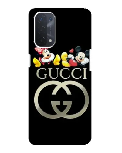 Чехол для OPPO A74 (5G) с картинкой «Gucci — герои Disney»