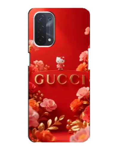 Чехол для OPPO A74 (5G) с картинкой «Gucci — золотой сад»