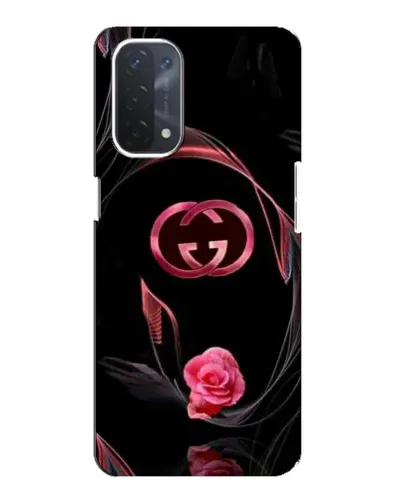 Чехол для OPPO A74 (5G) с картинкой «Gucci — неоновая роза»