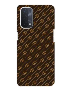 Чехол для OPPO A74 (5G) с картинкой «Gucci — золотые диагонали» Чехол для OPPO A74 (5G) с картинкой «Gucci — золотые диагонали»