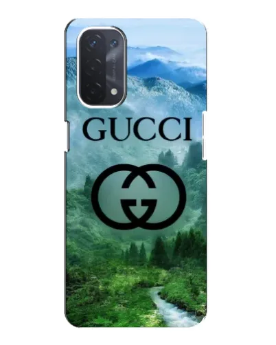Чехол для OPPO A74 (5G) с картинкой «Gucci — горный пейзаж»