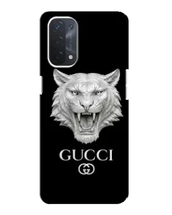 Чехол для OPPO A74 (5G) с картинкой «Gucci — серебряный лев» Чехол для OPPO A74 (5G) с картинкой «Gucci — серебряный лев»
