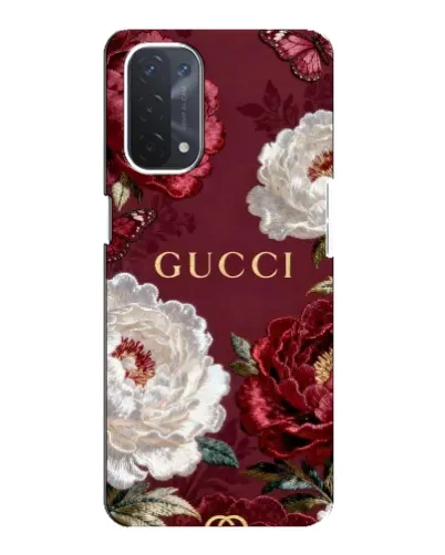 Чехол для OPPO A74 (5G) с картинкой «Gucci — бордовые розы» Чехол для OPPO A74 (5G) с картинкой «Gucci — бордовые розы»