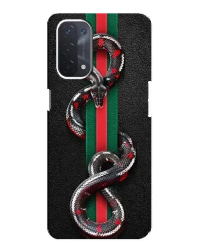 Чехол для OPPO A74 (5G) с картинкой «Gucci — змея на полосе» Чехол для OPPO A74 (5G) с картинкой «Gucci — змея на полосе»