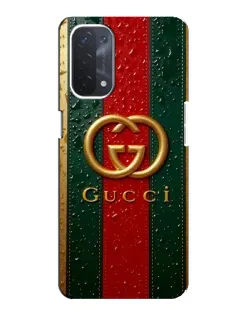 Чехол для OPPO A74 (5G) с картинкой «Gucci — фирменная полоса и золото» Чехол для OPPO A74 (5G) с картинкой «Gucci — фирменная полоса и золото»