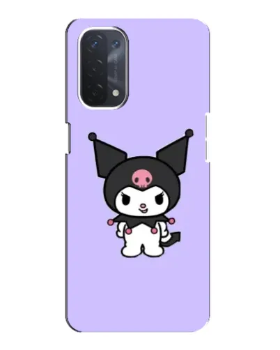 Чехол для OPPO A74 (5G) с картинкой «Kuromi — нежный фиолетовый»