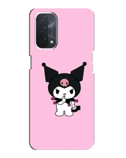 Чехол для OPPO A74 (5G) с картинкой «Kuromi — розовая нежность»