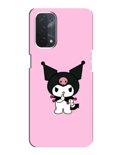 Чехол для OPPO A74 (5G) с картинкой «Kuromi — розовая нежность»
