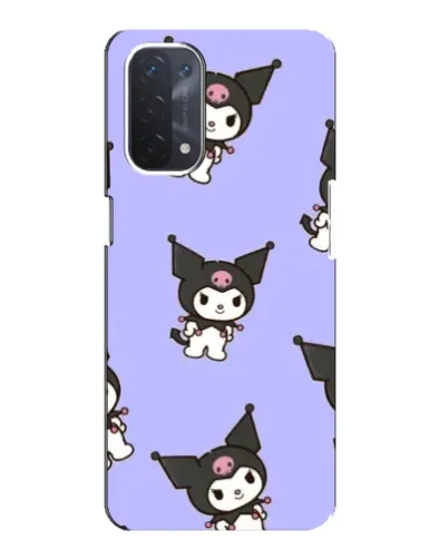 Чехол для OPPO A74 (5G) с картинкой «Паттерн с Kuromi»