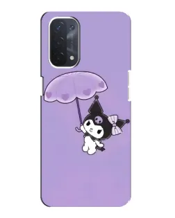 Чехол для OPPO A74 (5G) с картинкой «Kuromi с зонтиком»