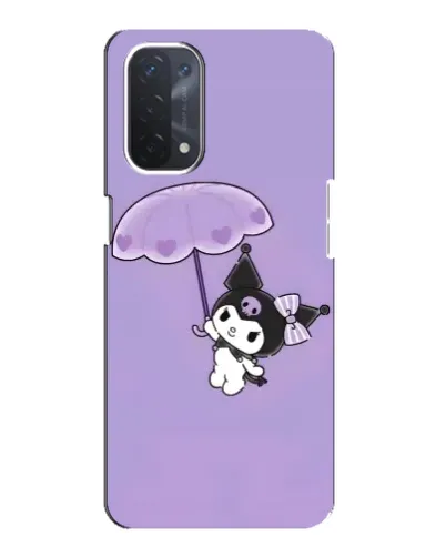Чехол для OPPO A74 (5G) с картинкой «Kuromi с зонтиком»