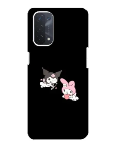 Чехол для OPPO A74 (5G) с картинкой «My Melody и Kuromi»