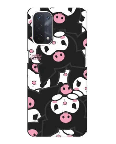 Чехол для OPPO A74 (5G) с картинкой «Паттерн голов Куроми»