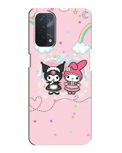 Чехол для OPPO A74 (5G) с картинкой «My Melody и Kuromi»