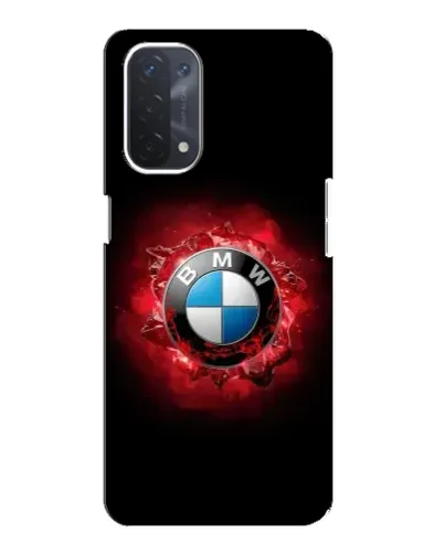 Чехол для OPPO A74 (5G) с картинкой «Логотип BMW — вспышка»