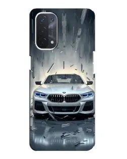 Чехол для OPPO A74 (5G) с картинкой «BMW в свете фар»