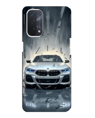 Чехол для OPPO A74 (5G) с картинкой «BMW в свете фар»