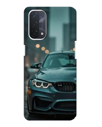 Чехол для OPPO A74 (5G) с картинкой «BMW в огнях города»