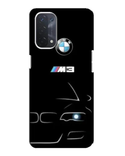 Чехол для OPPO A74 (5G) с картинкой «Минималистичный принт BMW M3»