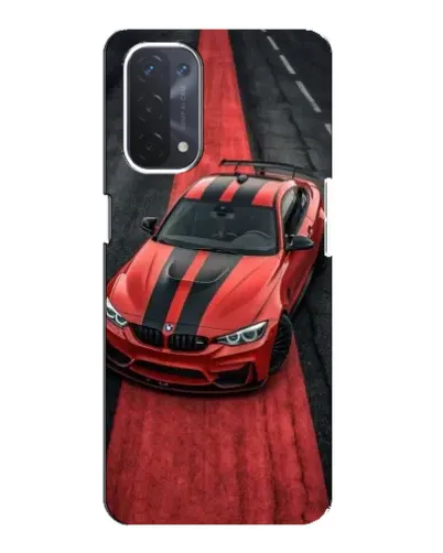 Чехол для OPPO A74 (5G) с картинкой «BMW на красной дорожке»