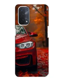 Чехол для OPPO A74 (5G) с картинкой «Осенняя BMW M4»
