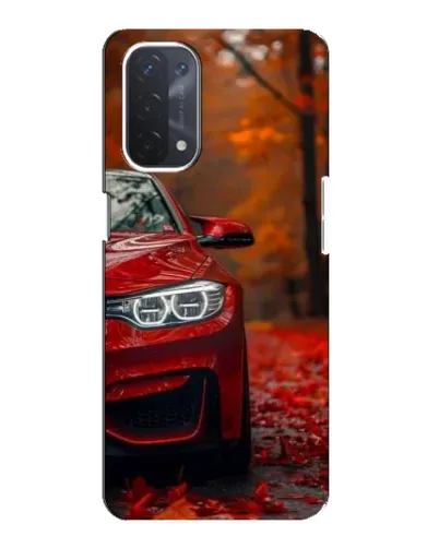 Чехол для OPPO A74 (5G) с картинкой «Осенняя BMW M4»