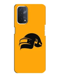 Чехол для OPPO A74 (5G) с картинкой «PUBG — золотой шлем»