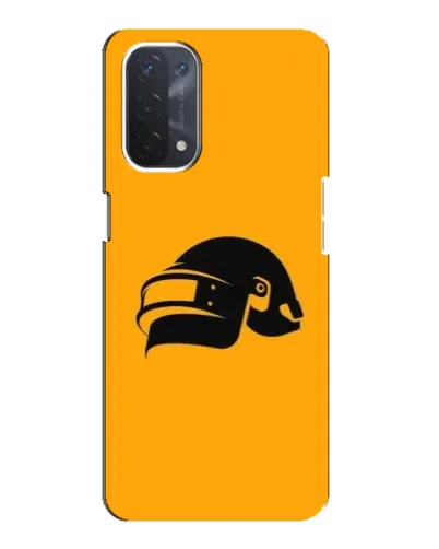 Чехол для OPPO A74 (5G) с картинкой «PUBG — золотой шлем»