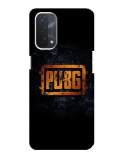 Чехол для OPPO A74 (5G) с картинкой «PUBG — золотой логотип»