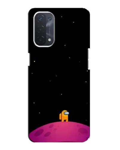 Чехол для OPPO A74 (5G) с картинкой «Одинокий герой на планете»