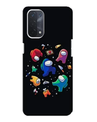 Чехол для OPPO A74 (5G) с картинкой «Among Us космос»