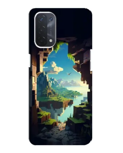 Чехол для OPPO A74 (5G) с картинкой «Вид из пещеры»