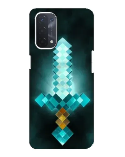 Чехол для OPPO A74 (5G) с картинкой «Алмазный меч неон»