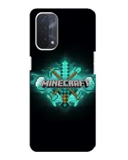 Чехол для OPPO A74 (5G) с картинкой «Minecraft Diamond лого»