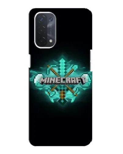 Чехол для OPPO A74 (5G) с картинкой «Minecraft Diamond лого»