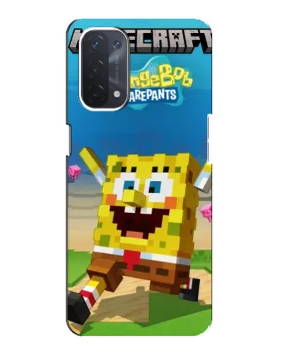 Чохол для OPPO A74 (5G) з картинкою «Губка Боб Minecraft» Чохол для OPPO A74 (5G) з картинкою «Губка Боб Minecraft»