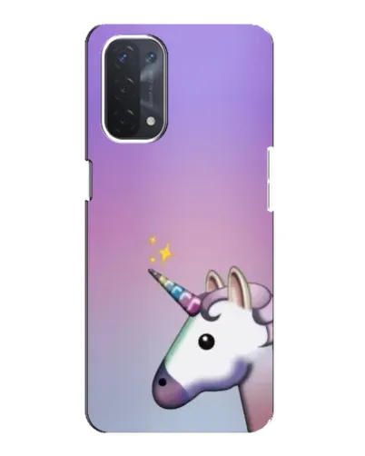 Чехол для OPPO A74 (5G) с картинкой «Единорог градиент»