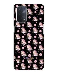 Чехол для OPPO A74 (5G) с картинкой «Magic Unicorn паттерн»