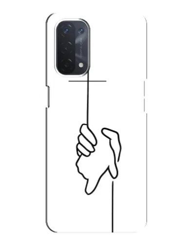 Чехол для OPPO A74 (5G) с картинкой «Рука держит»