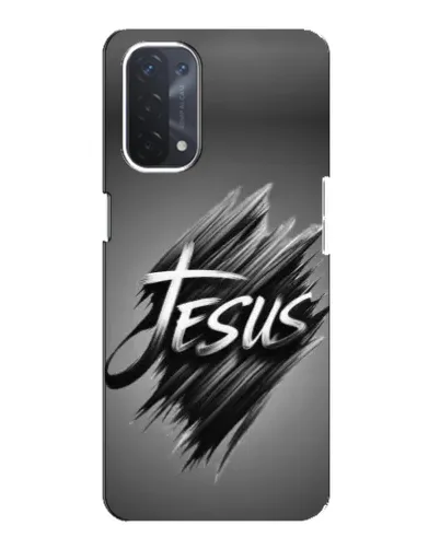 Чехол для OPPO A74 (5G) с картинкой «Надпись Jesus Graffiti»