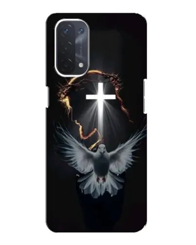 Чехол для OPPO A74 (5G) с картинкой «Голубь и Свет»