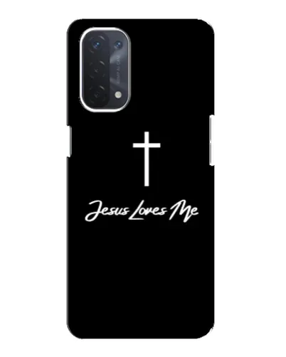 Чехол для OPPO A74 (5G) с картинкой «Иисус любит тебя»