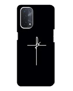 Чехол для OPPO A74 (5G) с картинкой «Тонкий крест»